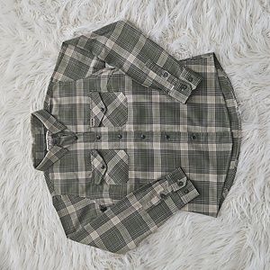 Dixxon long sleeve snap up flannel